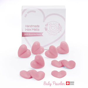 Χειροποίητα Wax Melts Baby Powder απο 100% Φυτικό Κερί Σόγιας 10 τεμαχίων - We Luv Aromas