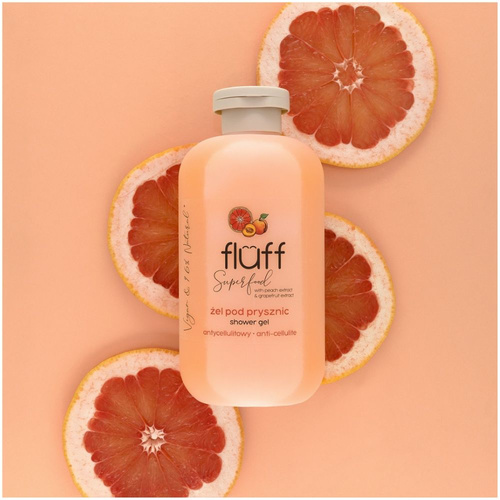 951361_2 Fluff Peach & Grapefruit Anti-cellulite Shower Gel 500ml - Image 2