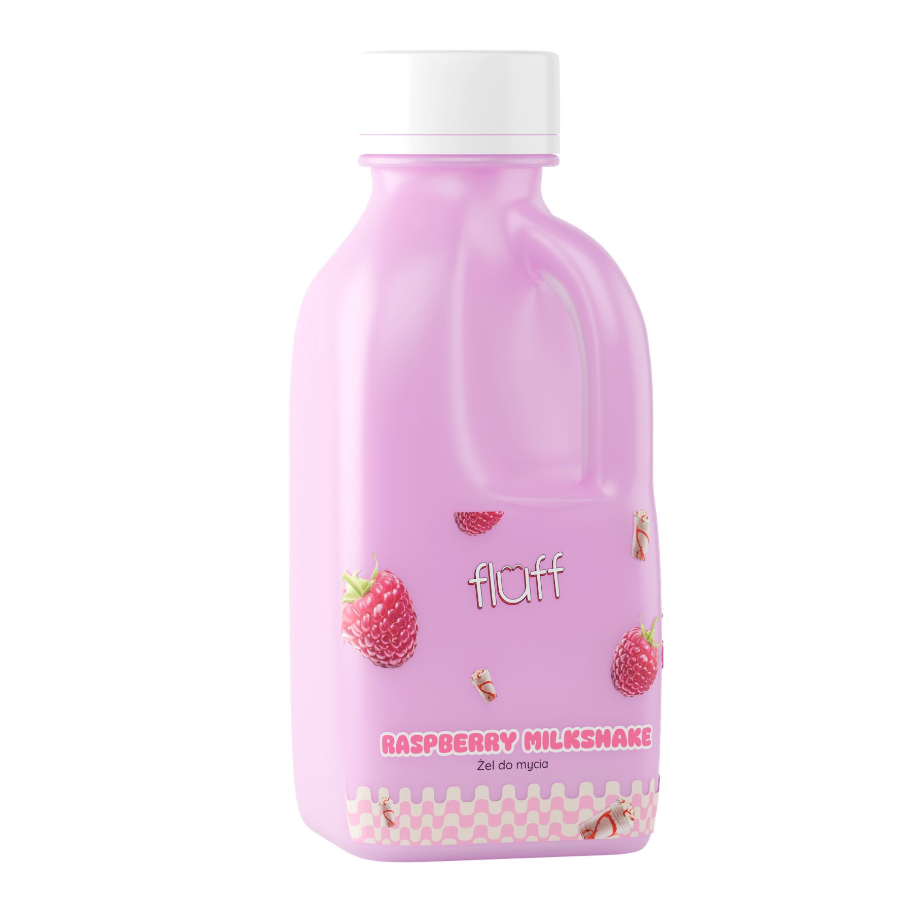 Beauty_Pin_Fluff_Raspberry_Milkshake_Shower_Gel_500ml Fluff Raspberry Milkshake Shower Gel 500ml - Image 1