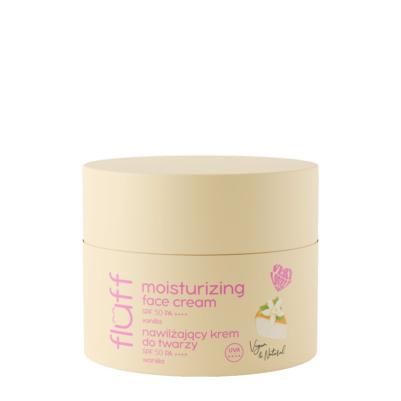 Beauty_Pin_Fluff_Vanilla_SPF_50_Moisturizing_Face_Cream_50ml Fluff Vanilla SPF 50 Moisturizing Face Cream 50ml - Image 1