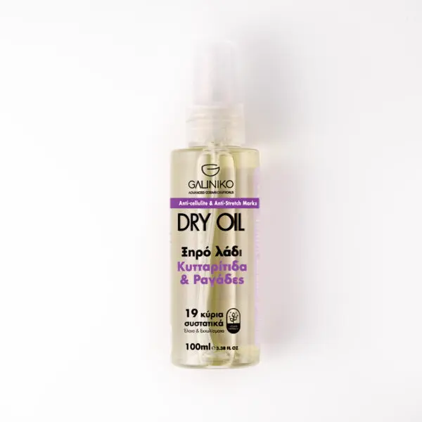 DRY-OIL-ANTICELLULITE-600x600.jpg Galiniko Anti-cellulite & Anti-Stretch Marks Dry Body Oil 100ml - Image 1