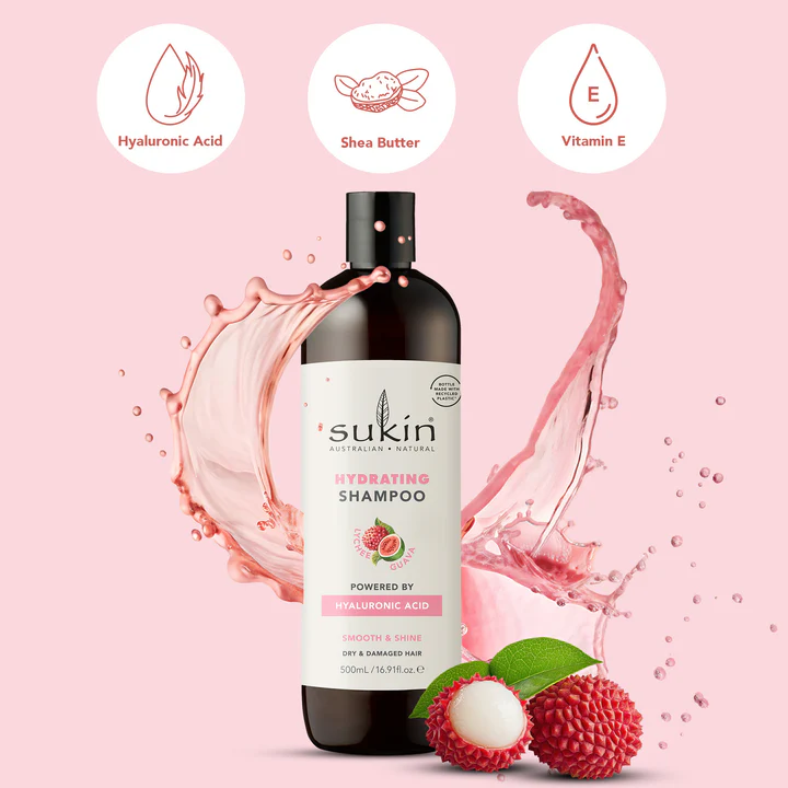 LI1 Sukin Naturals Lychee Hydrating Fruity Shampoo - Ενυδατικό Σαμπουάν - Image 2