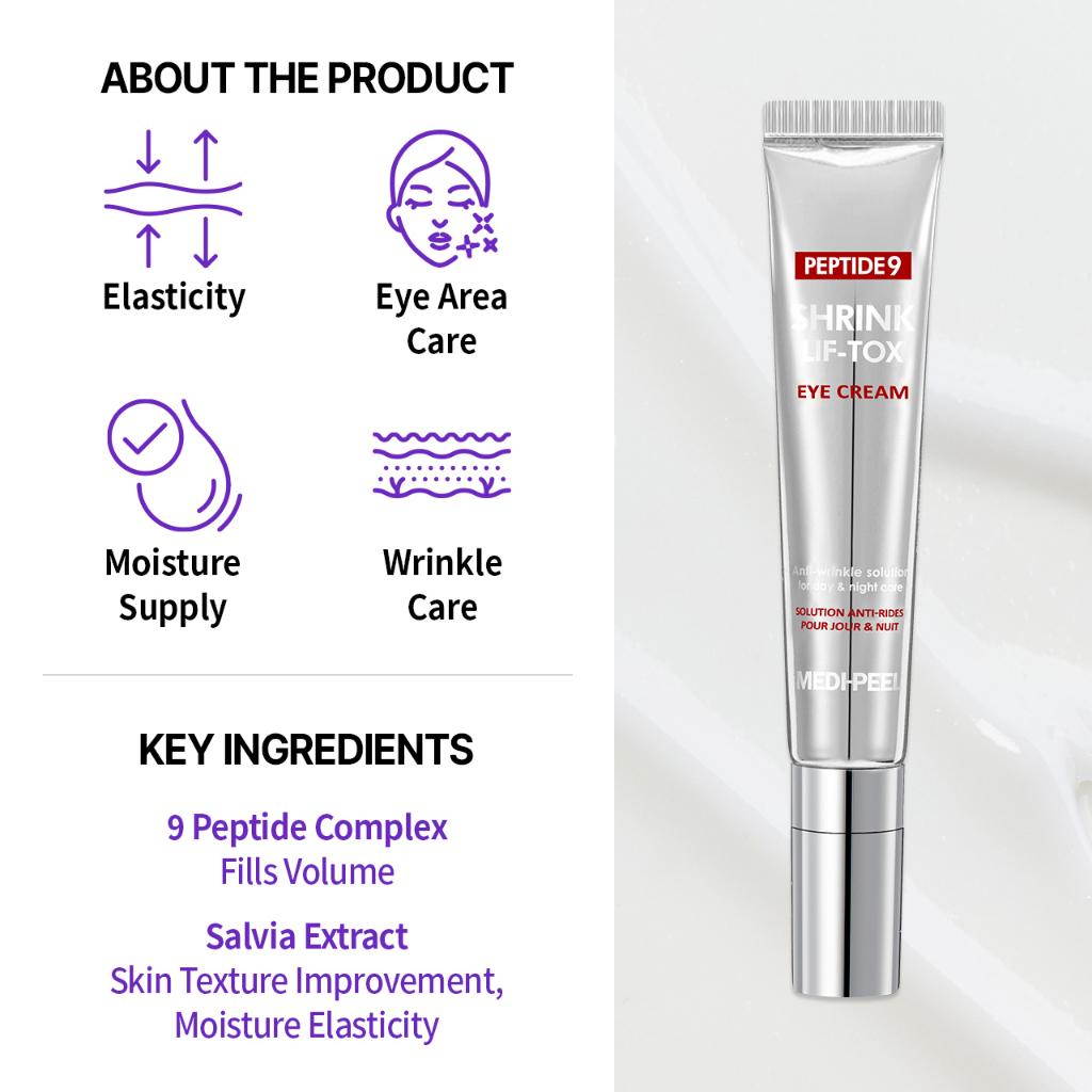 22,,2 Peptide 9 Volume Lif-Tox Eye Cream - Αντιρυτιδική Κρέμα Ματιών για Σύσφιξη - Image 2