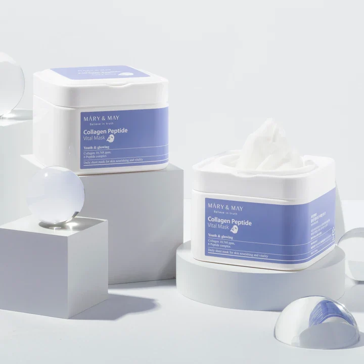 box3 Mary & May Collagen Peptide Vital Mask 30pcs - Image 2