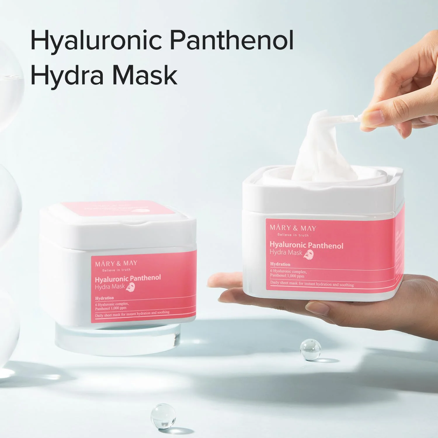 box5 Mary & May Hyaluronic Panthenol Hydra Mask 30 τεμάχια - Image 4