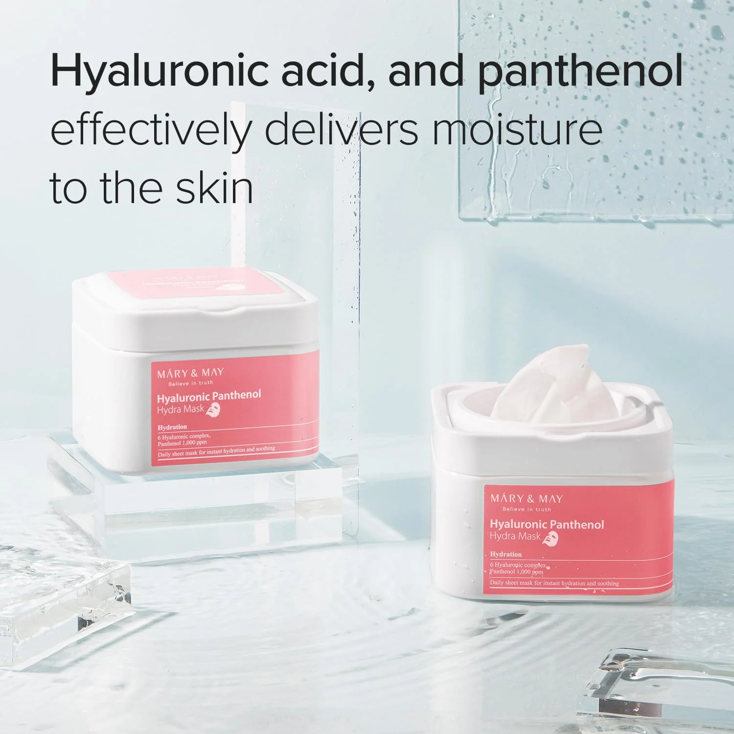 box7 Mary & May Hyaluronic Panthenol Hydra Mask 30 τεμάχια - Image 3