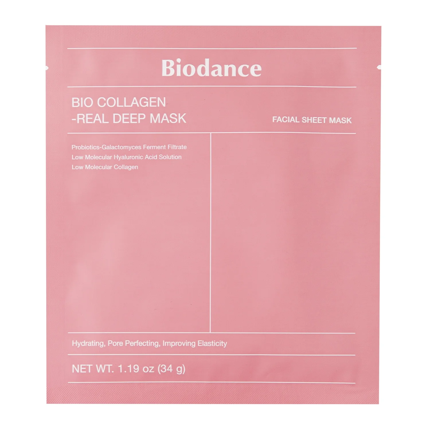 mask10 Bio-Collagen Real Deep Mask - Ενυδατική μάσκα για σύσφιξη, λάμψη - Image 1